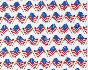 Moda All American White with Flags Quilt Binding