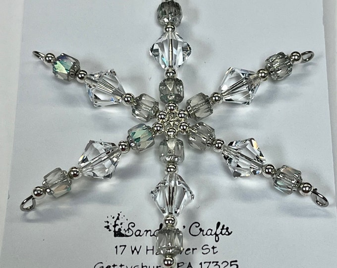 Swarovski Snowflake Ornament, Swarovski Tree Ornament Swarovski