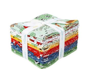 Riley Blake Designs Farm Livin Fat Quarter Bundle, farm themed fabric by Diane Labombarbe