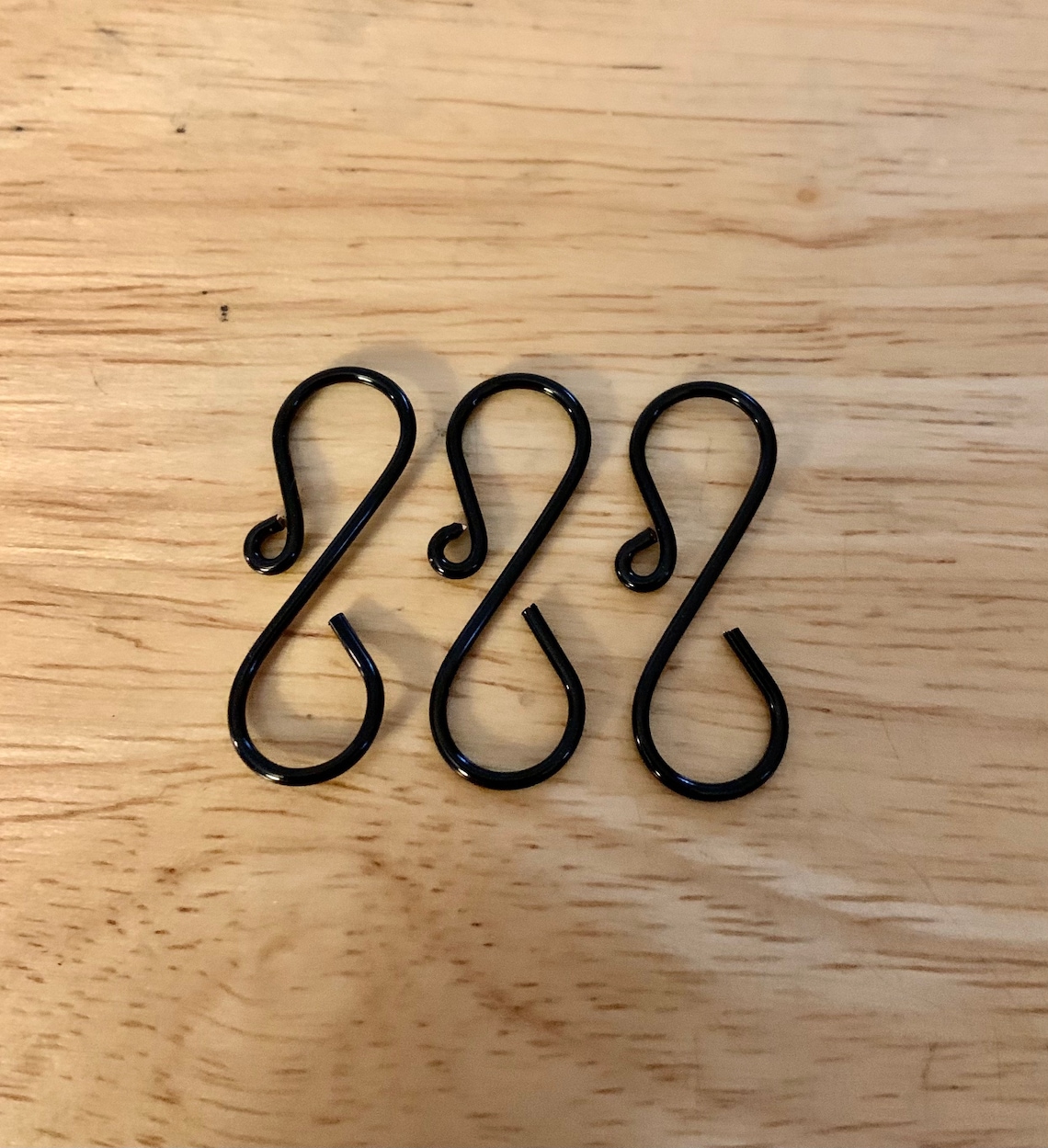 Handmade BLACK Ornament Hooks 1.25 Black Ornament Hooks Etsy
