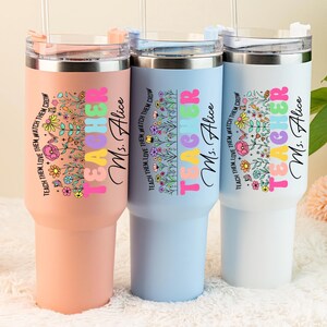Teacher Appreciation Gift,Personalized Teacher 40oz Tumbler,Teacher Travel Mug,Thank You Gift Teacher,Back To School Gift,Teacher Gift