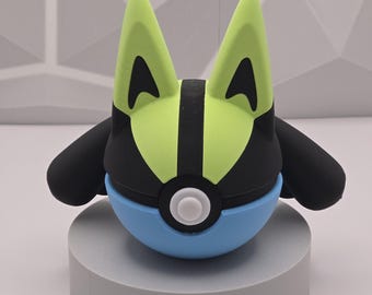 Workspace Setup Figure Pokeball Gaming Decor 3D Printed Collectible Display Model Fan Art Geek Decor Nerd Room Gamer Room Unique Gift