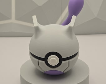 Gaming Showcase Figure Pokeball Decor 3D Printed Collectible Display Model Fan Art Geek Decor Nerd Room Gamer Setup Unique Gift