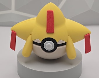 Gaming Desk Figure Pokeball Decor 3D Printed Collectible Display Model Fan Art Geek Decor Nerd Room Gamer Setup Unique Gift