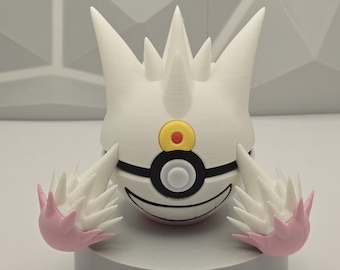 Interior Decor Model Pokeball Gaming Figure 3D Printed Collectible Display Fan Art Geek Decor Nerd Room Gamer Setup Unique Gift