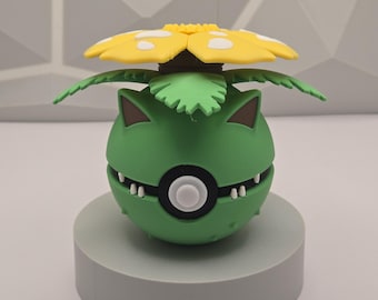 Decor Collectible Model Pokeball Gaming Figure 3D Printed Display Fan Art Geek Decor Nerd Room Gamer Setup Unique Gift
