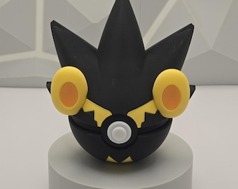 Workspace Gamer Figure Pokeball Decor 3D Printed Collectible Display Model Fan Art Geek Decor Nerd Room Gaming Setup Unique Gift