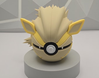 Home Style Decor Model Pokeball Gaming Figure 3D Printed Collectible Display Fan Art Geek Decor Nerd Room Gamer Setup Unique Gift