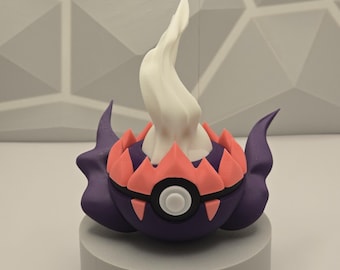 Home Style Decor Figure Pokeball Gaming 3D Printed Collectible Display Model Fan Art Geek Decor Nerd Room Gamer Setup Unique Gift