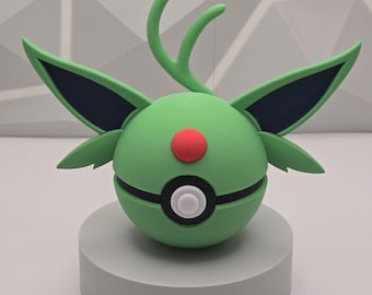 Interior Gaming Decor Pokeball Figure 3D Printed Collectible Display Model Fan Art Geek Decor Nerd Room Gamer Setup Unique Gift