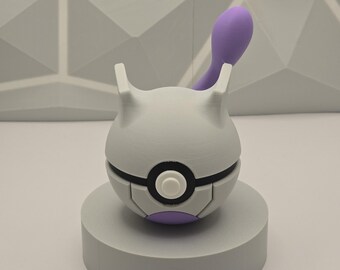 Gaming Showcase Figure Pokeball Decor 3D Printed Collectible Display Model Fan Art Geek Decor Nerd Room Gamer Setup Unique Gift