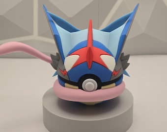 Interior Geek Decor Pokeball Gaming 3D Printed Collectible Figure Display Model Fan Art Nerd Room Gamer Decor Setup Unique Gift