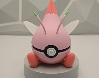 Figure Geek Gaming Pokeball Model 3D Printed Collectible Display Decor Fan Art Nerd Room Gamer Decor Setup Unique Gift