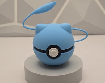 Mew Shiny Pokeball - 3D gedruckter Pokeball Dekofigur Perfekt als Geschenk für Sammler