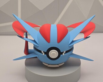 Figure Gamer Setup Pokeball Model 3D Printed Collectible Display Decor Fan Art Geek Decor Nerd Room Gaming Room Unique Gift
