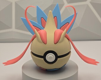 Milotic Pokeball - 3D gedruckter Pokeball Dekofigur Perfekt als Geschenk für Sammler
