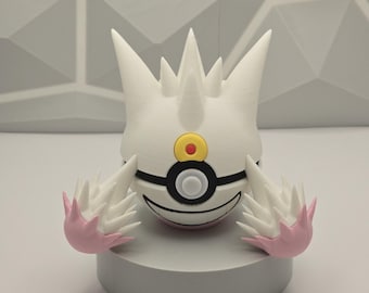 Interior Decor Model Pokeball Gaming Figure 3D Printed Collectible Display Fan Art Geek Decor Nerd Room Gamer Setup Unique Gift