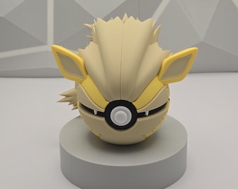 Home Style Decor Model Pokeball Gaming Figure 3D Printed Collectible Display Fan Art Geek Decor Nerd Room Gamer Setup Unique Gift