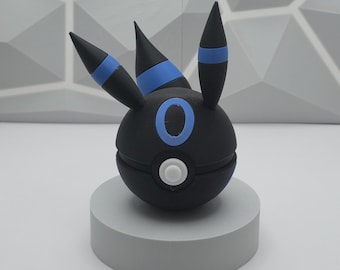 Umbreon Shiny Pokeball - 3D gedruckter Pokeball Dekofigur Perfekt als Geschenk für Sammler