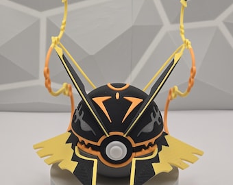 Desk Decor Figure Pokeball Gaming Model 3D Printed Collectible Display Fan Art Geek Decor Nerd Room Gamer Setup Unique Gift