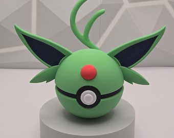 Interior Gaming Decor Pokeball Figure 3D Printed Collectible Display Model Fan Art Geek Decor Nerd Room Gamer Setup Unique Gift