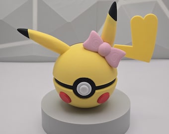 Fan Art Gaming Anime Pokeball Decor 3D Printed Gift Collectible Display Figure Model Gamer Room Geek Decor Unique Gift