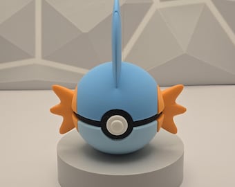 Mudkip Pokeball - 3D gedruckter Pokeball Dekofigur Perfekt als Geschenk für Sammler