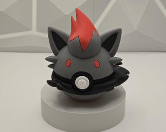 Home Trend Gift Idea Pokeball Gaming Figure 3D Printed Collectible Display Model Fan Art Geek Decor Nerd Room Gamer Setup Unique