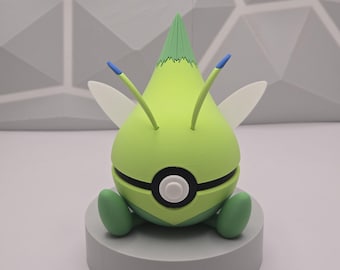 Figure Nerd Gaming Pokeball Model 3D Printed Collectible Display Decor Fan Art Geek Decor Gamer Room Setup Unique Gift