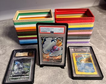 Slabstar Hard Case for PSA / CGC / BGS – 25 Colors – Display Frame for Graded Pokémon, Yu-Gi-Oh!, Magic Cards – TcG Collector Gift