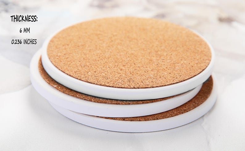 Watercolor Floral Ceramic Coasters, Set of 4 - Etsy