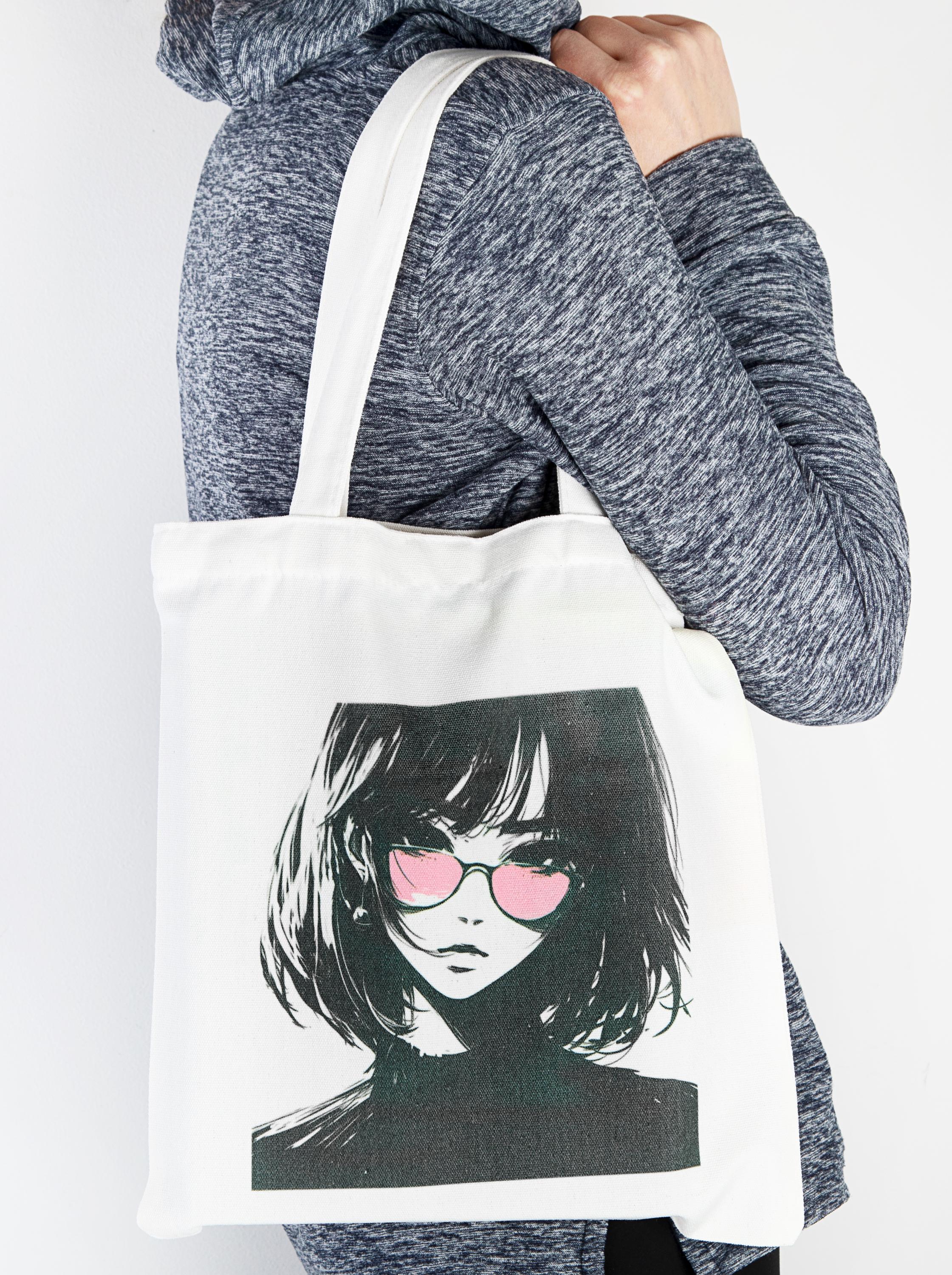 伊藤潤二 富江 キャンバス トートバッグ - 不気味なマンガアート 