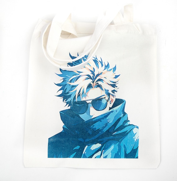 Jujutsu Kaisen Inspired Canvas Tote Gojo Satoru JJK Anime Merch