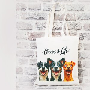 Tote Bag, Eco Friendly Gift  for Dogs Lovers
