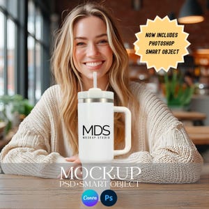 40 oz Tumbler Mockup, Blank 40 oz Tumbler Mock Up, Tumbler Product Mock, POD Tumbler Mockup, Print on Demand Sublimation Tumbler Mock