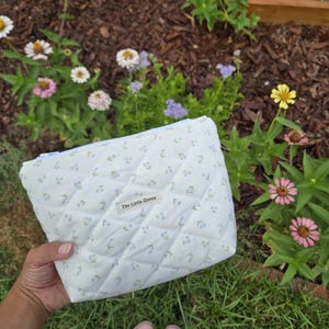 Quilted makeup bag | Cosmetic bag handmade