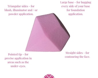 Diamond Finish Multi-Purpose Latex-Free Makeup Sponge