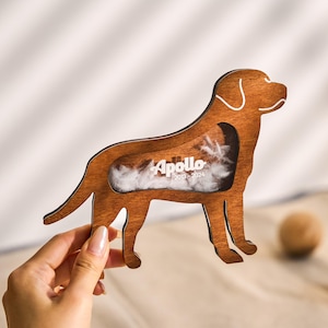 Custom Dog Keepsake Box: Wooden Pet Memorial, Fur & Ashes