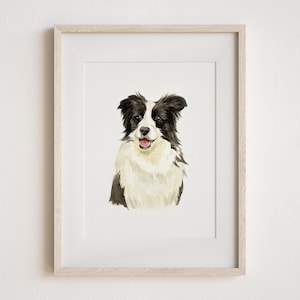 Hand-Painted Watercolor Pet Portrait: Custom Dog & Cat Art