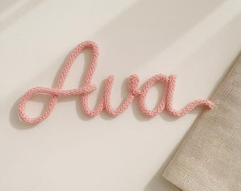 Personalisiertes Namensschild aus Draht: Benutzerdefinierte Kinderzimmer Dekoration