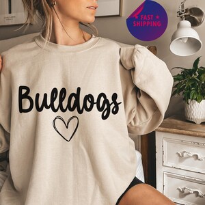 Custom team name sweatshirt, team name with heart T-Shirt, mascot shirt, personalized team shirts, School Spirit Tee, Football Team gift