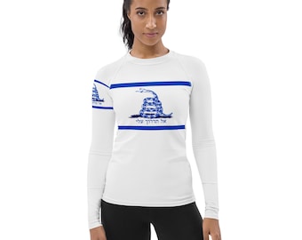Don't Tread On Me - Hebrew Israeli Edition Womens Workout Outfit With Israeli Flag Theme