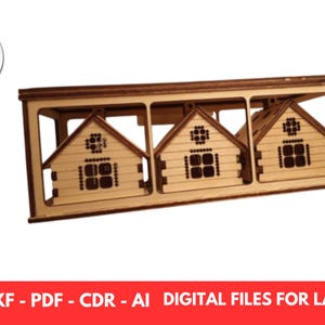 Christmas Candy House, Wooden Ornaments for Home, House decor for Christmas cdr dxf svg pdf ai File