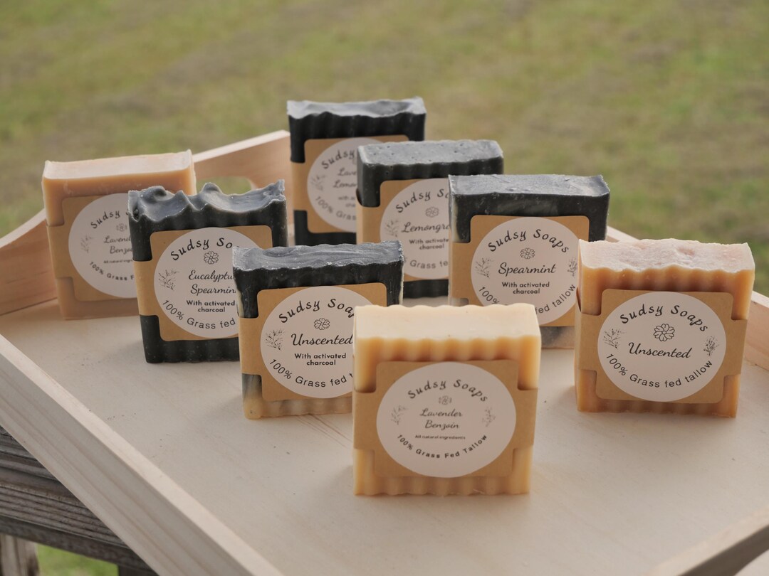 Grass Fed & Finished Tallow Soap Bars - Etsy