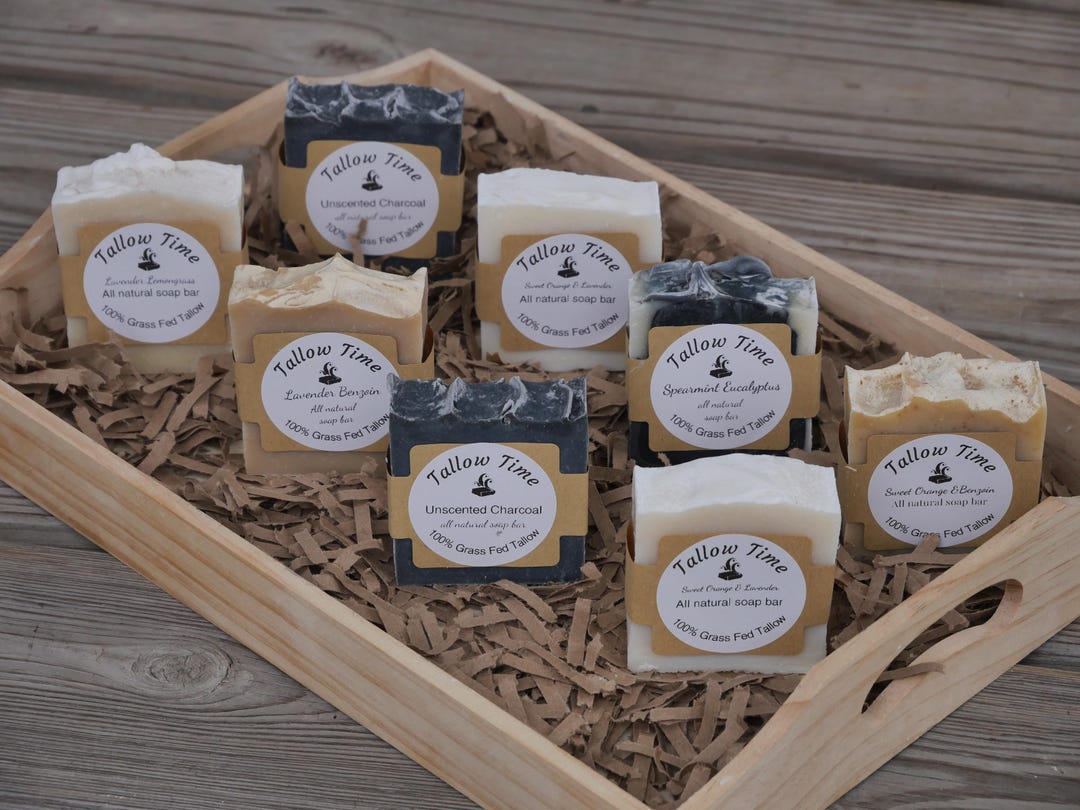 Grass Fed & Finished Tallow Soap Bars - Etsy