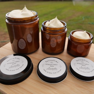 Whipped Tallow Balm: Grass-fed, Organic Jojoba, Natural Skincare