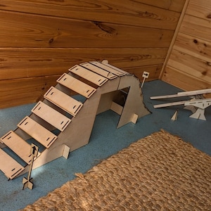 Archivos de diseño láser Paquete de inicio de carrera de obstáculos RC Rock Crawler, balancín y subida de colinas/puente 1/24 Carrera de obstáculos a escala 1/18 Descargar