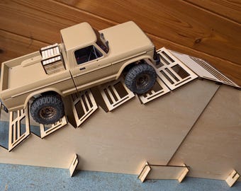 File di progettazione laser RC Rock crawler Mountain 1/24 Percorso ad ostacoli in scala 1/18 Scarica