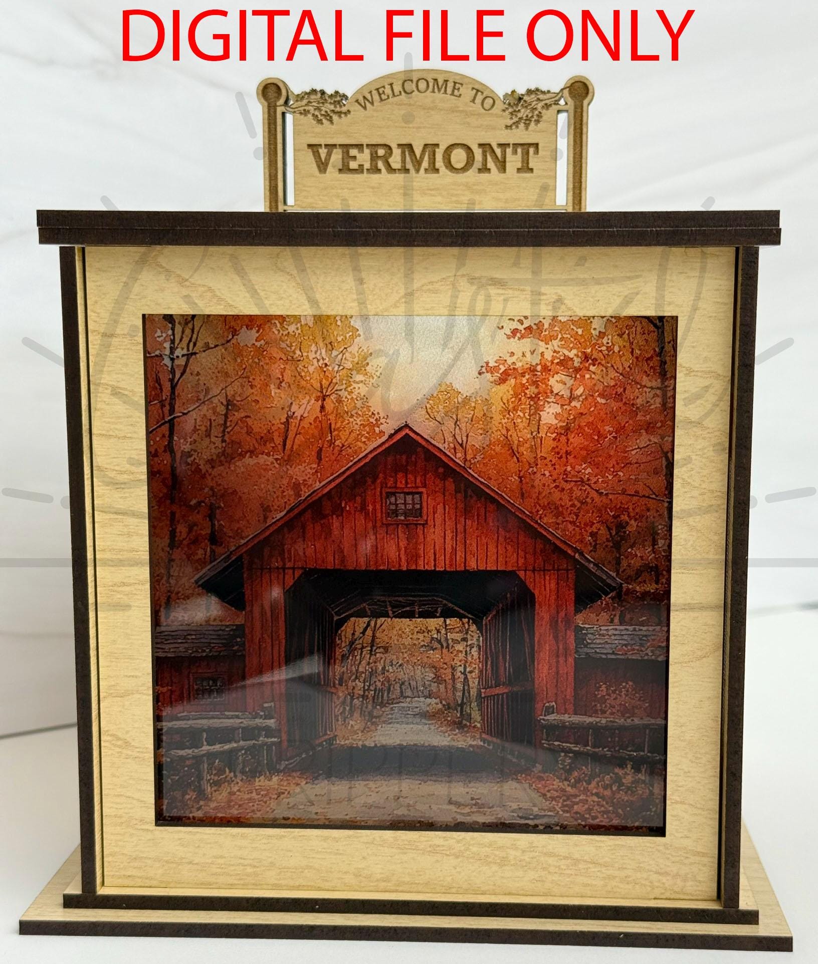 Maple Leaf Lantern for Covered Bridge Pattern - Maple Lantern - Maple Tree Lantern - Diode Friendly DIGITAL File Only