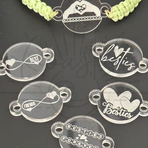 Besties Bundle Acryl Armband Charms Bundle - Beste Freunde Acryl Charms - NUR DIGITALE DATEI